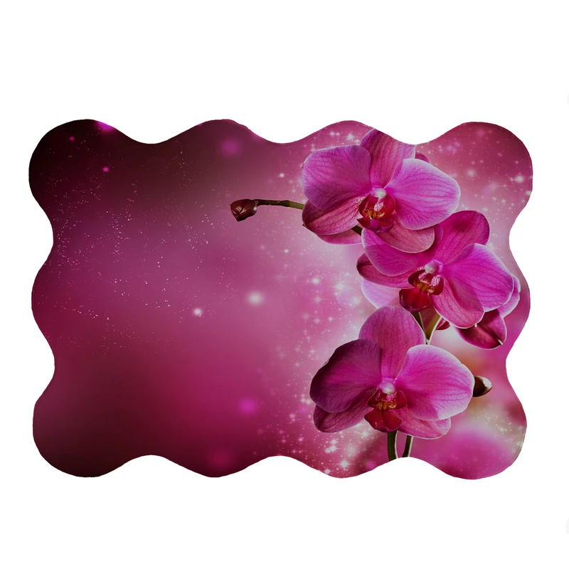 پادری مدل دالبر طرح گل کد 5510 سایز 80x110 سانتی متر