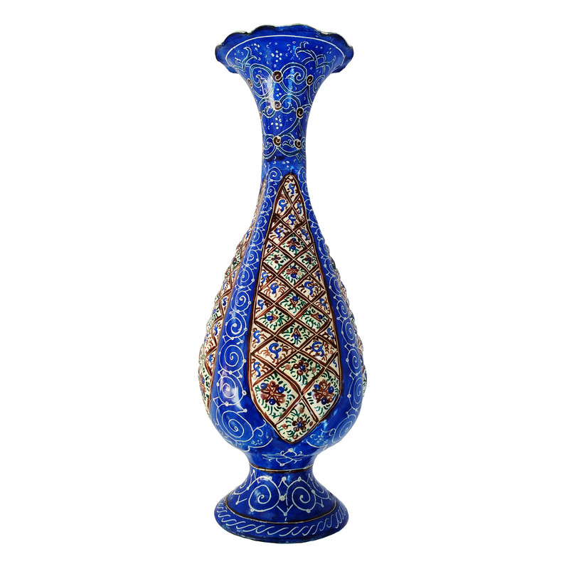 گلدان میناکاری مدل گل کد A111 20