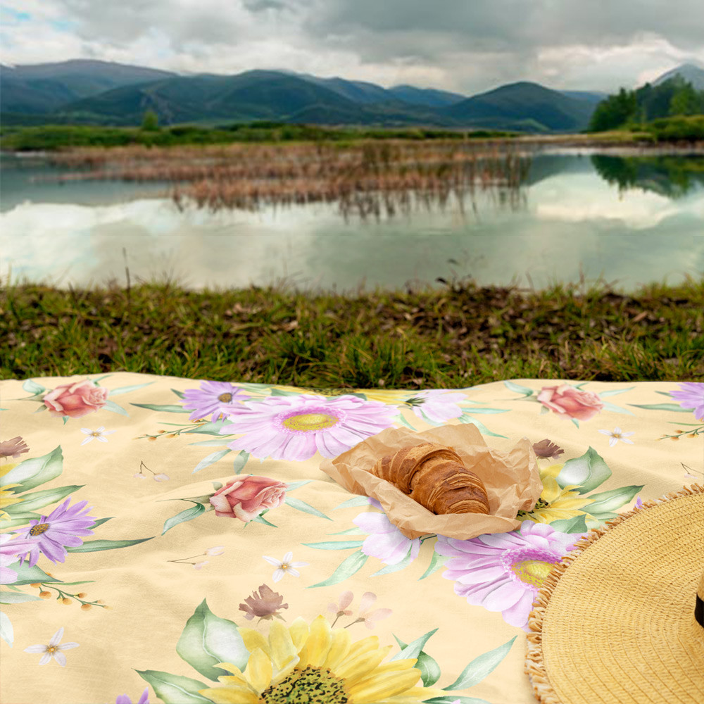 شال مبل طرح آفتابگردان کد F2SH1059 سایز 100x180 سانتی متر شال مبل طرح آفتابگردان کد F2SH1059 سایز 100x180 سانتی متر