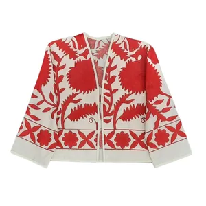 کت زنانه مدل کراپ سوزندوزی کد a25