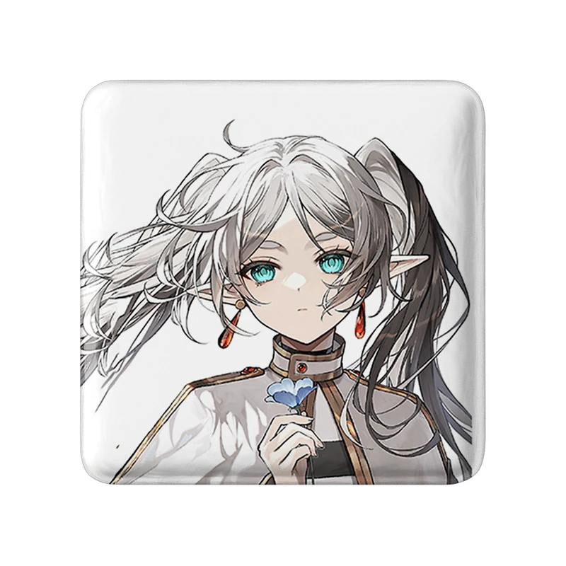 مگنت خندالو طرح انیمه فریرن (Frieren) مدل مربعی کد 32565