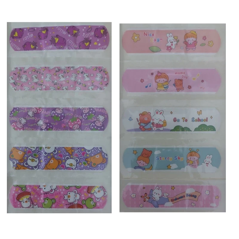 چسب زخم مدل فانتزی دخترانه بسته 10 عددی