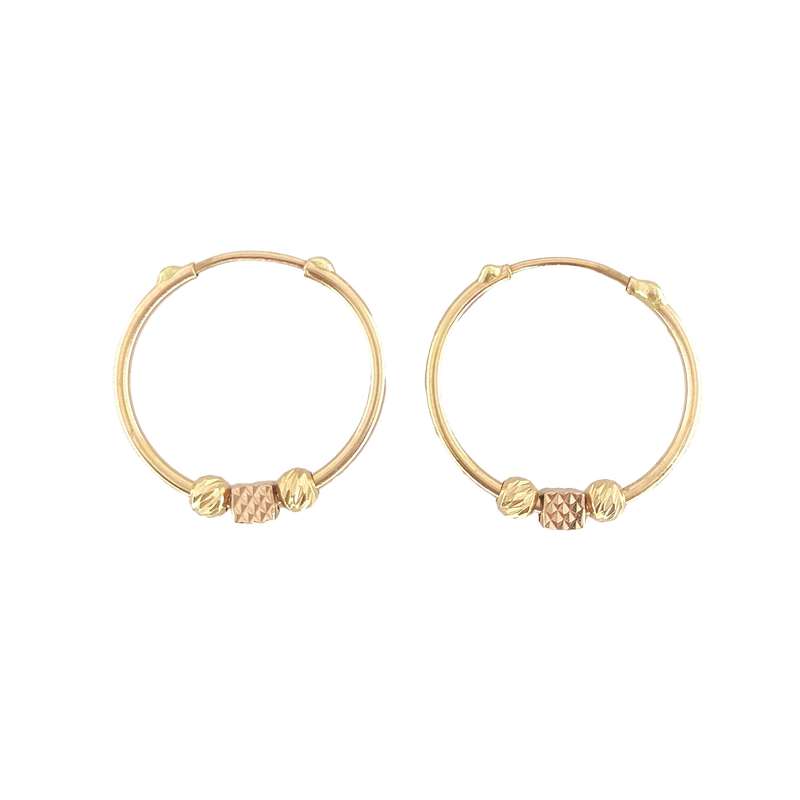 گوشواره طلا 18 عیار دخترانه طلا و جواهرسازی افرا مدل 132