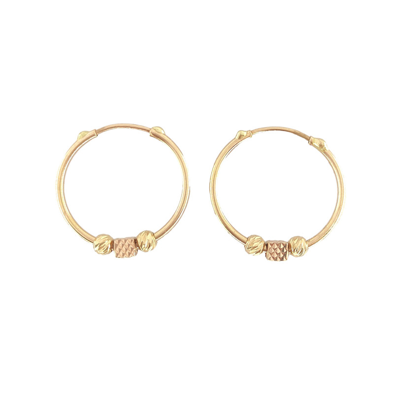 گوشواره طلا 18 عیار دخترانه طلا و جواهرسازی افرا مدل 132