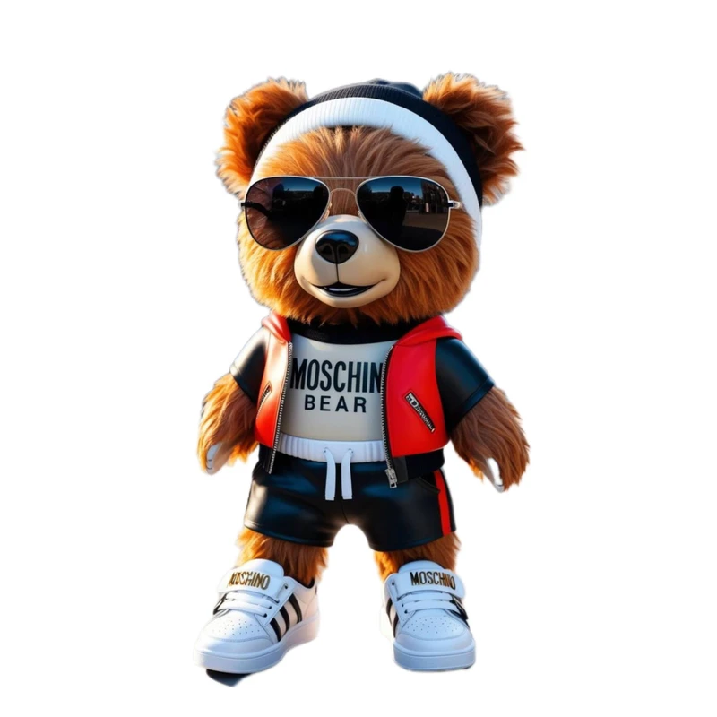 استیکر پارچه و لباس پاد آفرین مدل خرس کد 80