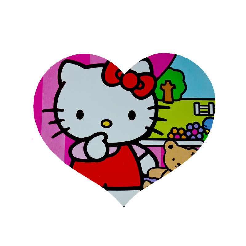 پادری مدل قلب طرح کیتی کد 6061 سایز 90x90 سانتی متر  