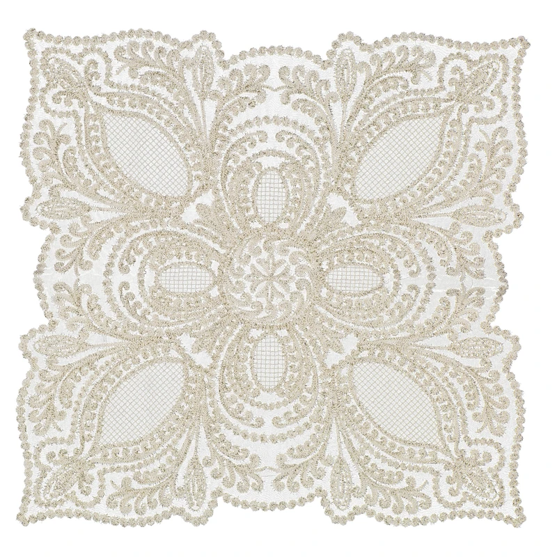 رومیزی مدل مربع طرح صدف سایز 70x70 سانتی‌متر