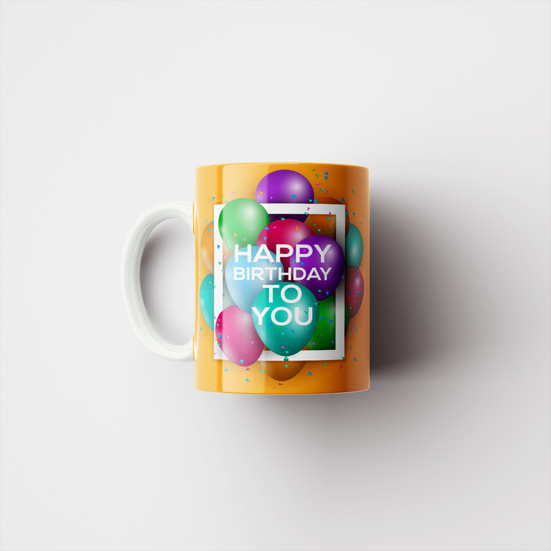 ماگ تاراد طرح تولد مبارک کد B010