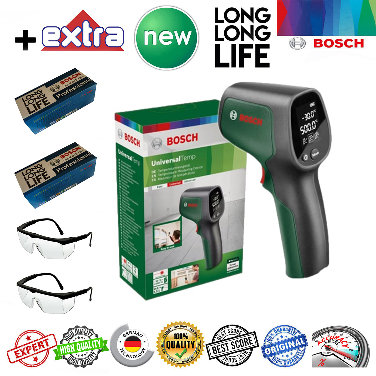 ترمومتر لیزری بوش مدل فوق هوشمند Universal 500