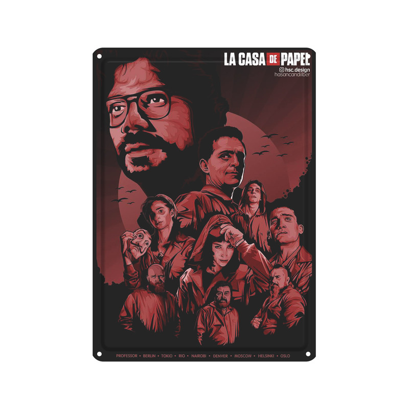 دیوارکوب مدل سرقت از بانک کد  s816 money heist