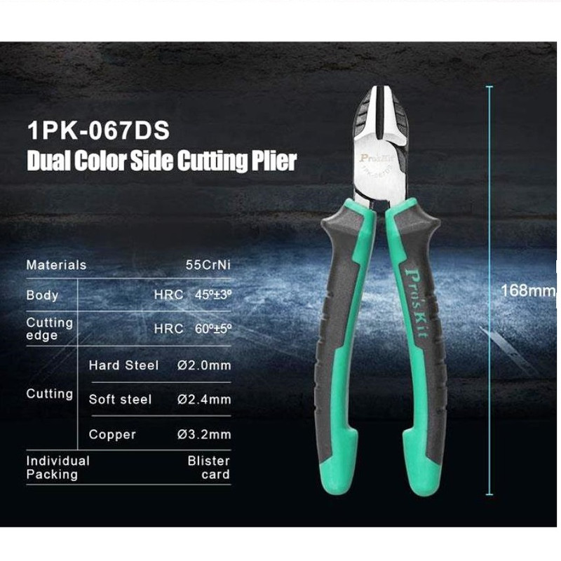 انبر سیم چین پروسکیت مدل 1PK-067DS سایز 165 میلی متر