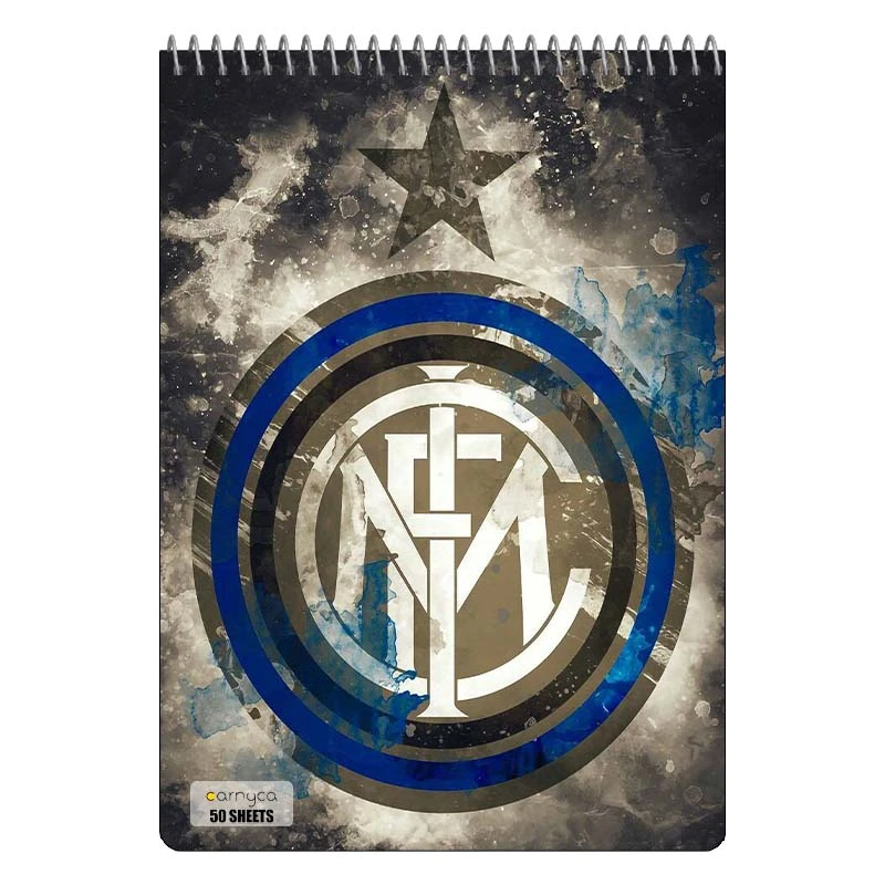 دفتر نقاشی 50 برگ سیمی کارنیکا طرح اینتر میلان Inter Milan کد 97280