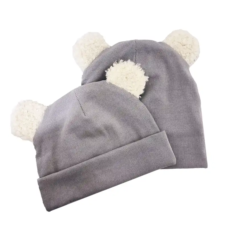 کلاه بچگانه مدل تریکو کبریتی خرسی کد k08