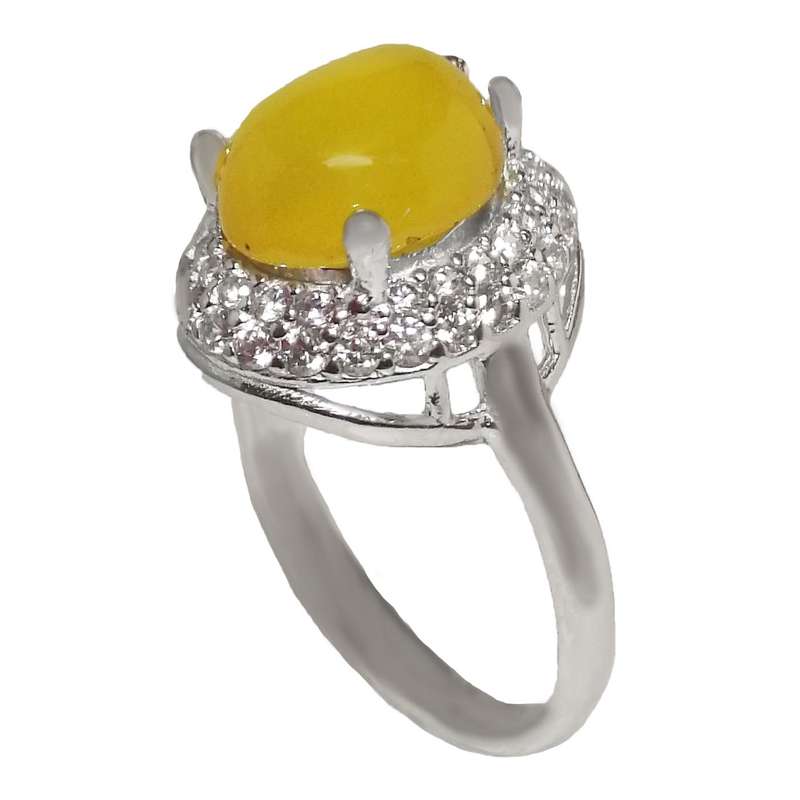 انگشتر نقره زنانه مدل عقیق شرف الشمس SHW6022