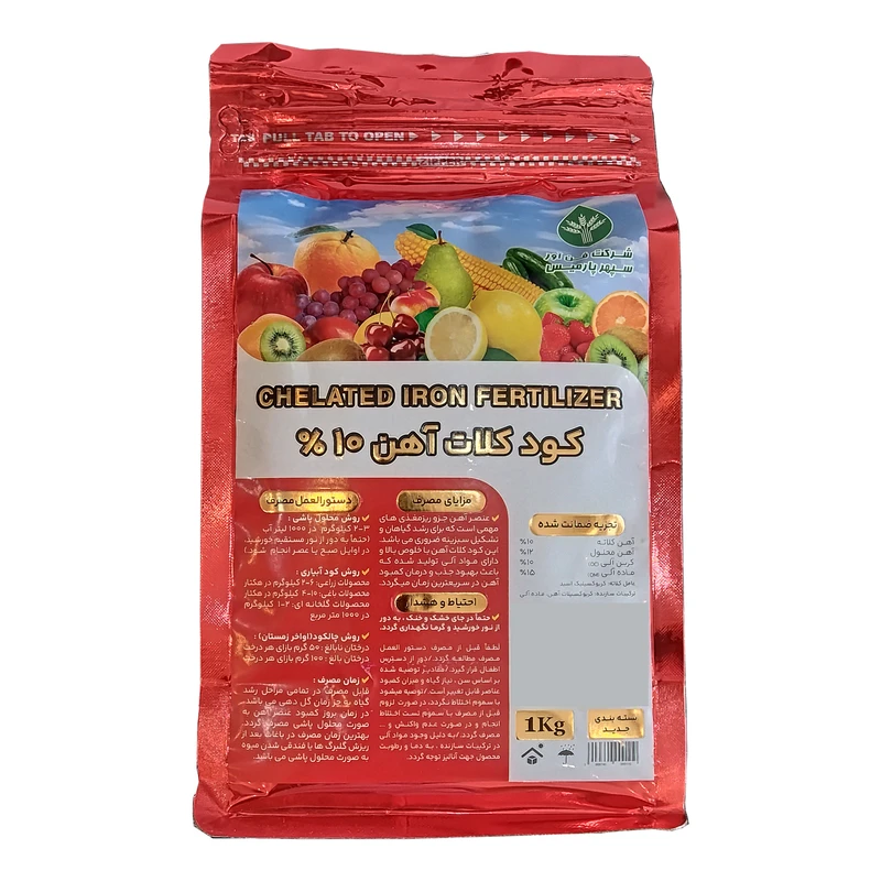  کود کلات آهن 10 درصد فن آور سپهر پارميس مدل پودري وزن 1 کیلوگرم