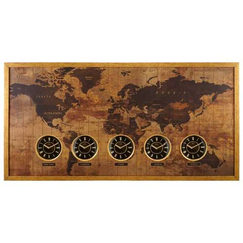 ساعت دیواری لوتوس مدل ELIO-90902-GOLD