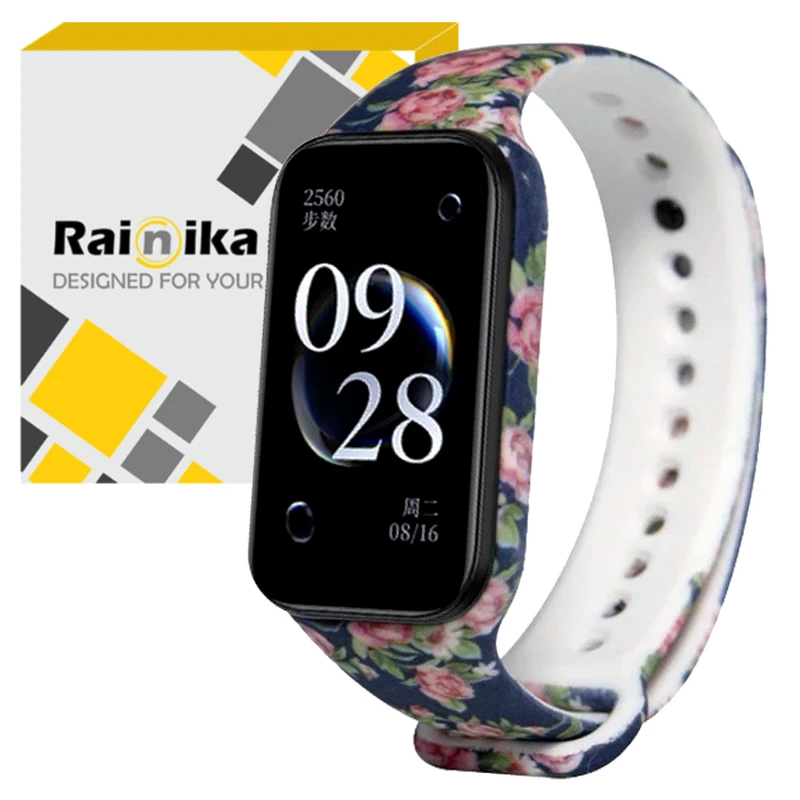 بند رینیکا مدل 8 Rose Flower 8 Active مناسب برای ساعت هوشمند شیائومی Mi Band 8 Active
