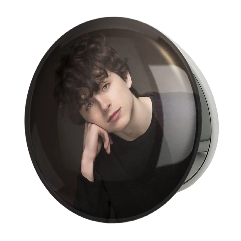 آینه جیبی خندالو طرح تیموتی شالامی Timothée Chalamet مدل تاشو کد 19292 
