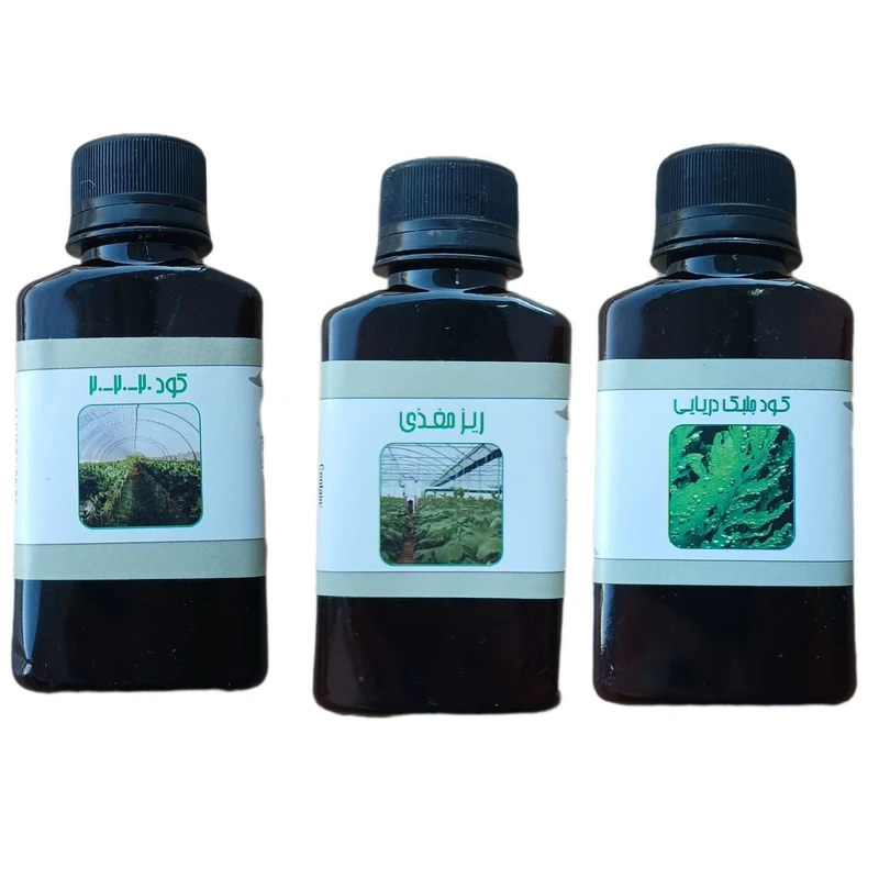 کود مایع کامل سه بیست و جلبک دریایی و ریز مغذی مدل life drop حجم 110 میلی لیتر بسته 3 عددی