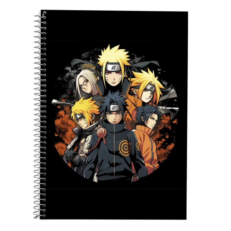 دفتر زبان 50 برگ مدوپد مدل Naroto کد DF11395