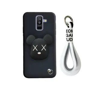 کاور قاب گوشی مدل فانتزی طرح روبات مناسب برای گوشی موبایل سامسونگ Galaxy A6 plus  به همراه بندآویز