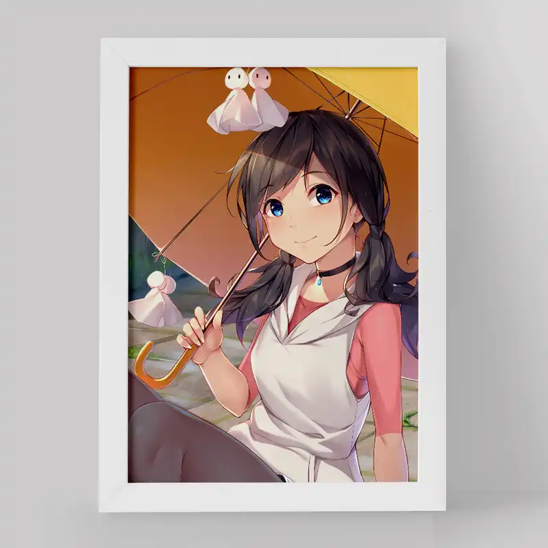 تابلو خندالو مدل هینا انیمه تغییر آب و هوا با تو کد 17648