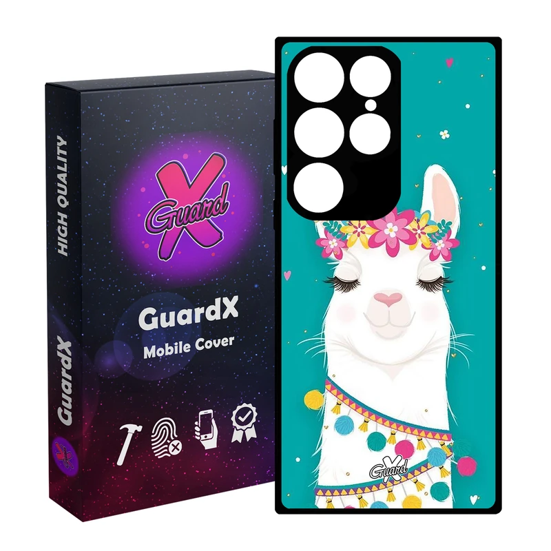 کاور گارد ایکس طرح Llama مدل Glass10017 مناسب برای گوشی موبایل سامسونگ Galaxy S24 Ultra