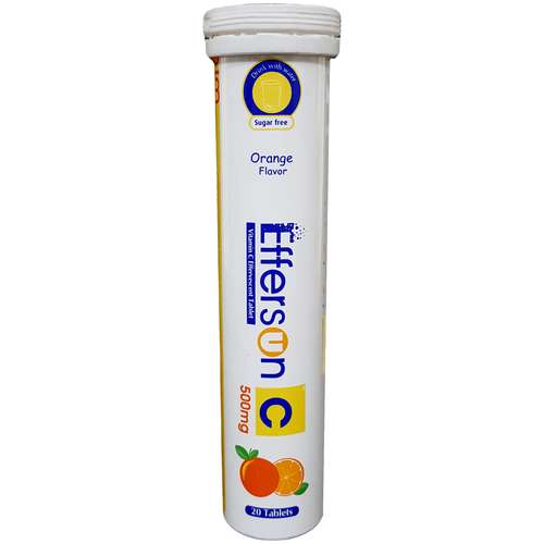 قرص جوشان ویتامین ث 500 افرسان بهشاد دارو بسته 20 عددی 