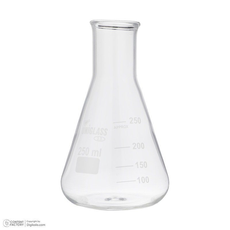 ارلن آزمایشگاه یونی گلس مدل boro ظرفیت 250 میلی لیتر بسته 10 عددی