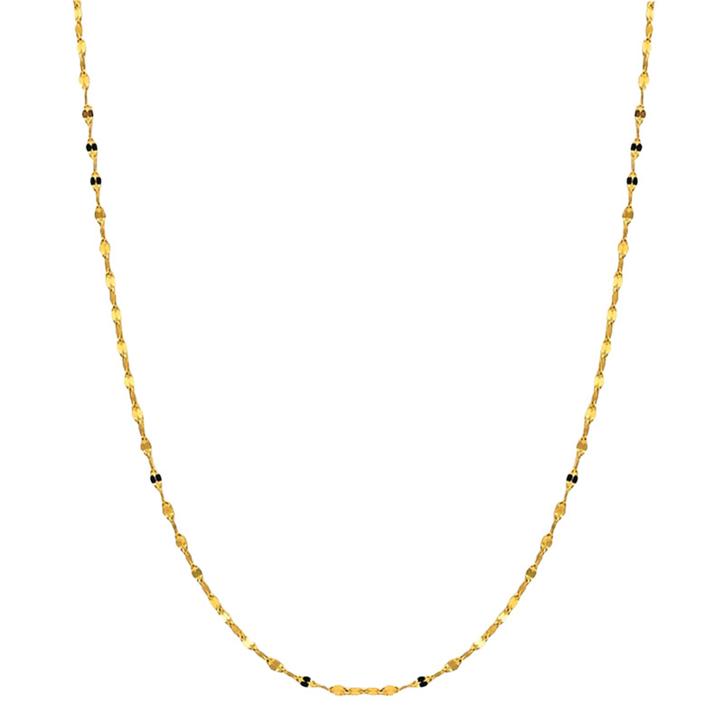 زنجیر پولکی طلا 18 عیار زنانه زرالتون مدل استار