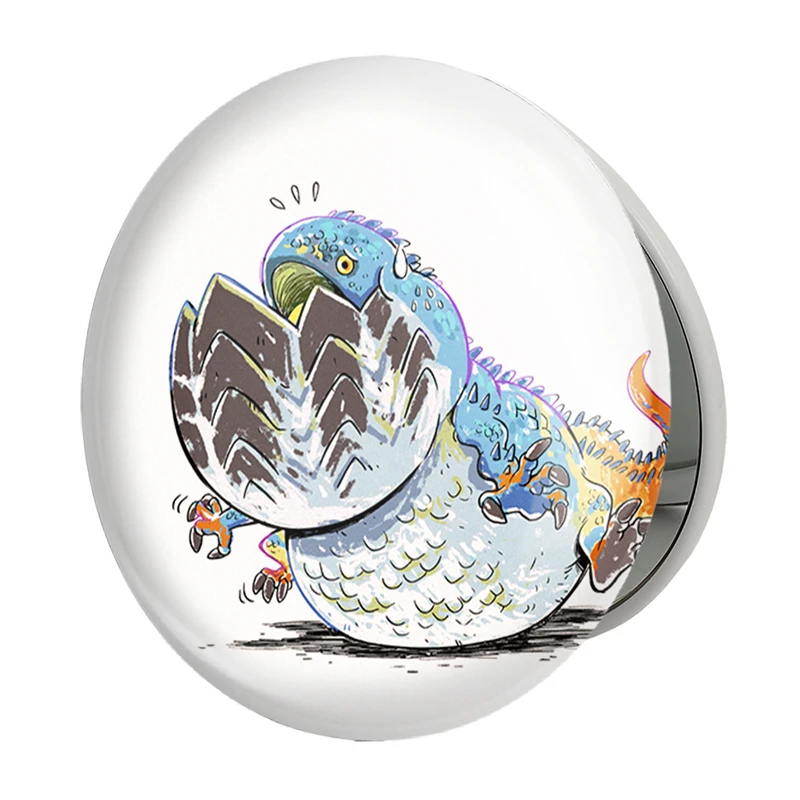 آینه جیبی خندالو طرح بازی شکارچی هیولا (Monster Hunter) مدل تاشو کد 33226