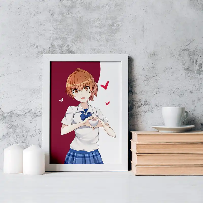 تابلو خندالو مدل شوکو نیشیمیا انیمه سایلنت ویس کد 15840