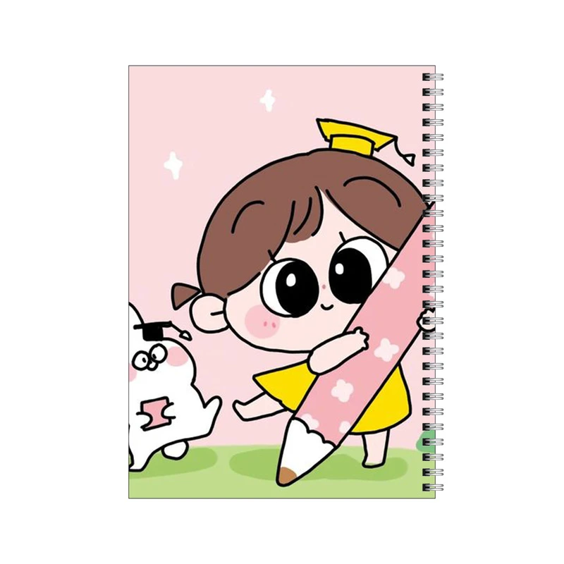 دفتر مشق 80 برگ بامبیلیپ طرح دختر و مداد و خرگوش کد 9612279