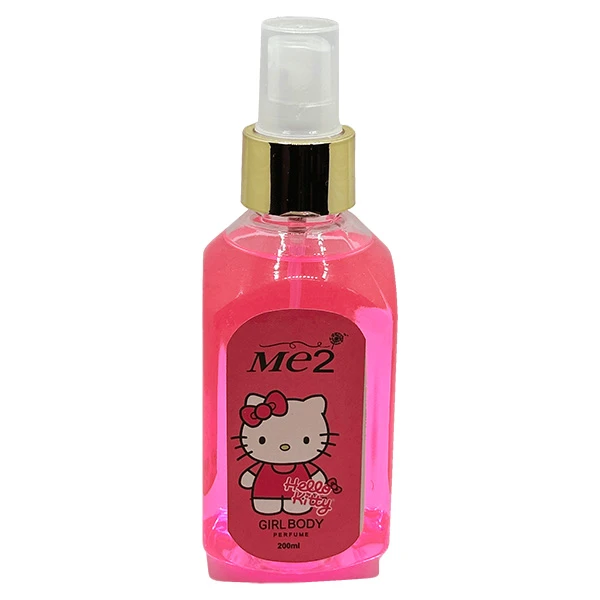 بادی اسپلش دخترانه می تو مدل Hello Kitty حجم 200 میلی لیتر