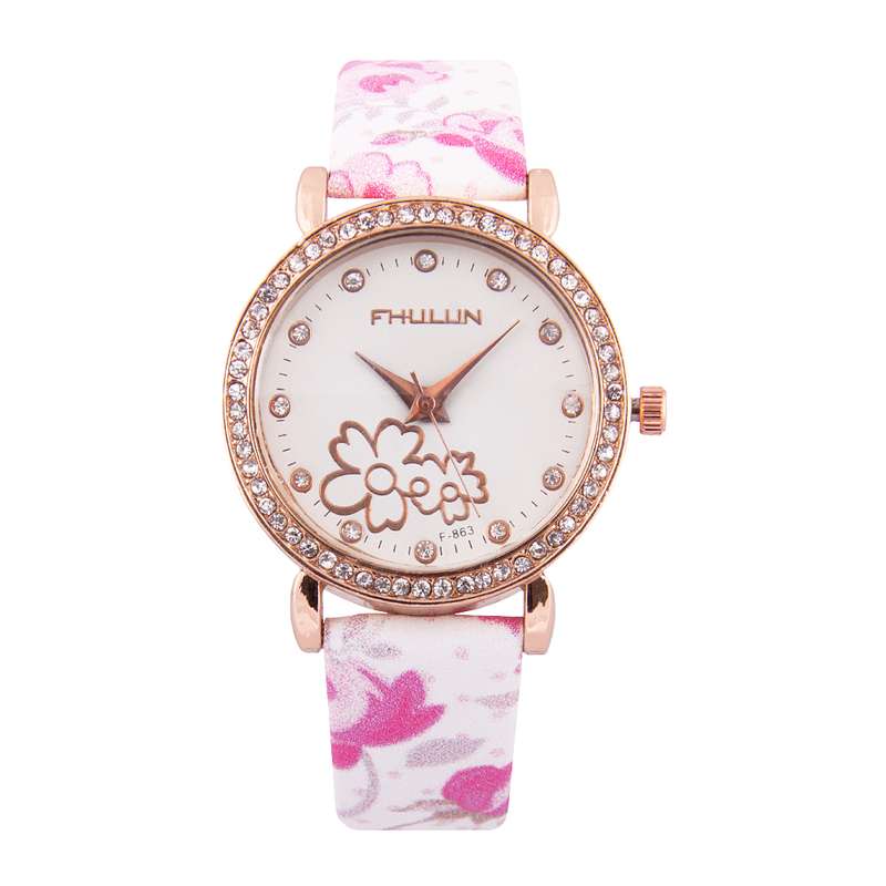 ساعت مچی عقربه ای دخترانه کد A154 ساعت مچی عقربه ای دخترانه کد A154