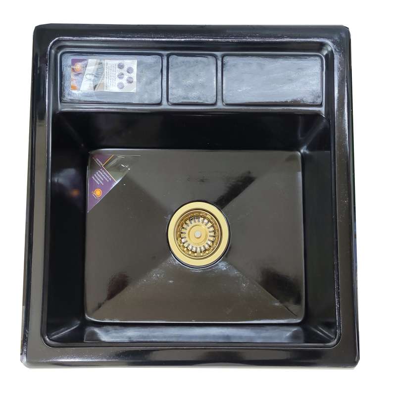 سینک ظرفشویی گرانیت توکار یک لگنه پارادایز مدل ITALY-451-BAKlil