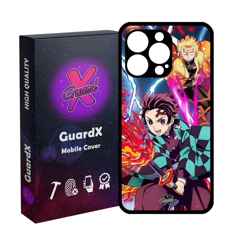 کاور گارد ایکس طرح Demon Slayer Anime مدل Glass10548 مناسب برای گوشی موبایل اپل iPhone 13 Pro