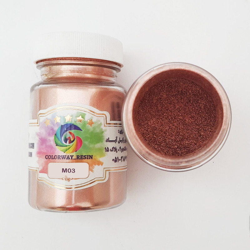 پودر رنگ رزین کالروی مدل فلزی حجم 35 میلی لیتر