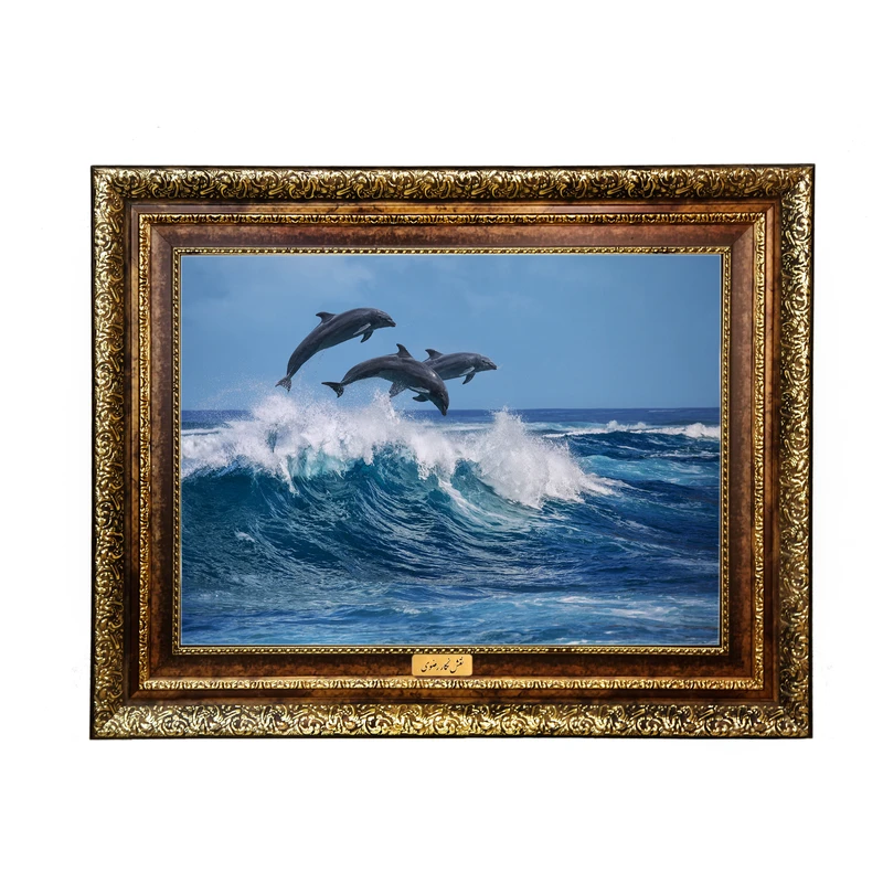 تابلو فرش ماشینی نقش نگار رضوی طرح منظره کد 191KH