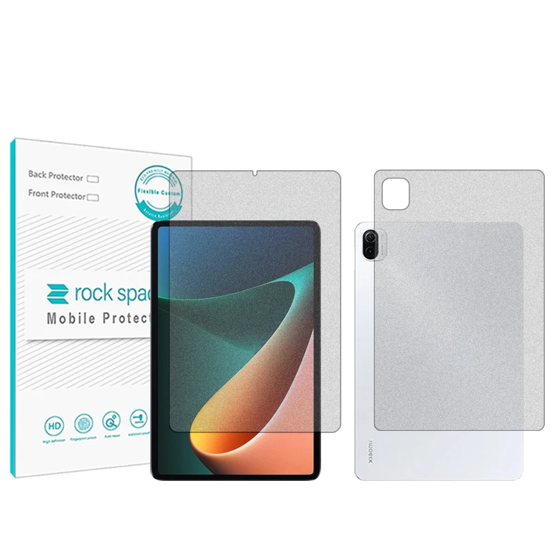 محافظ صفحه نمایش مات راک اسپیس مدل HyMTT مناسب برای تبلت شیائومی Pad 5 Pro به همراه محافظ پشت تبلت