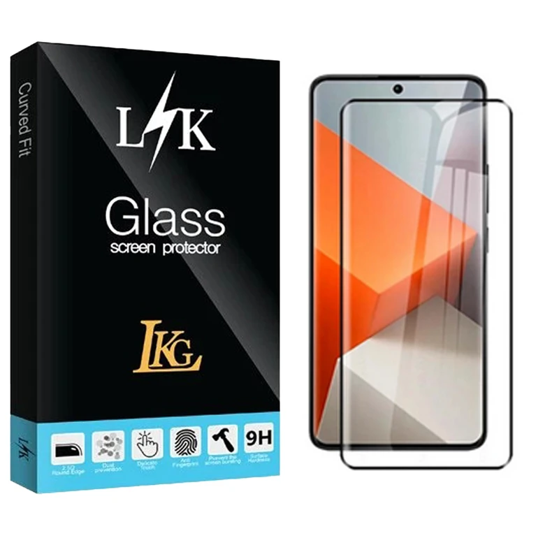 محافظ صفحه نمایش ال کا جی مدل فول چسب مناسب برای گوشی موبایل شیائومی Mi 13 Pro 5G