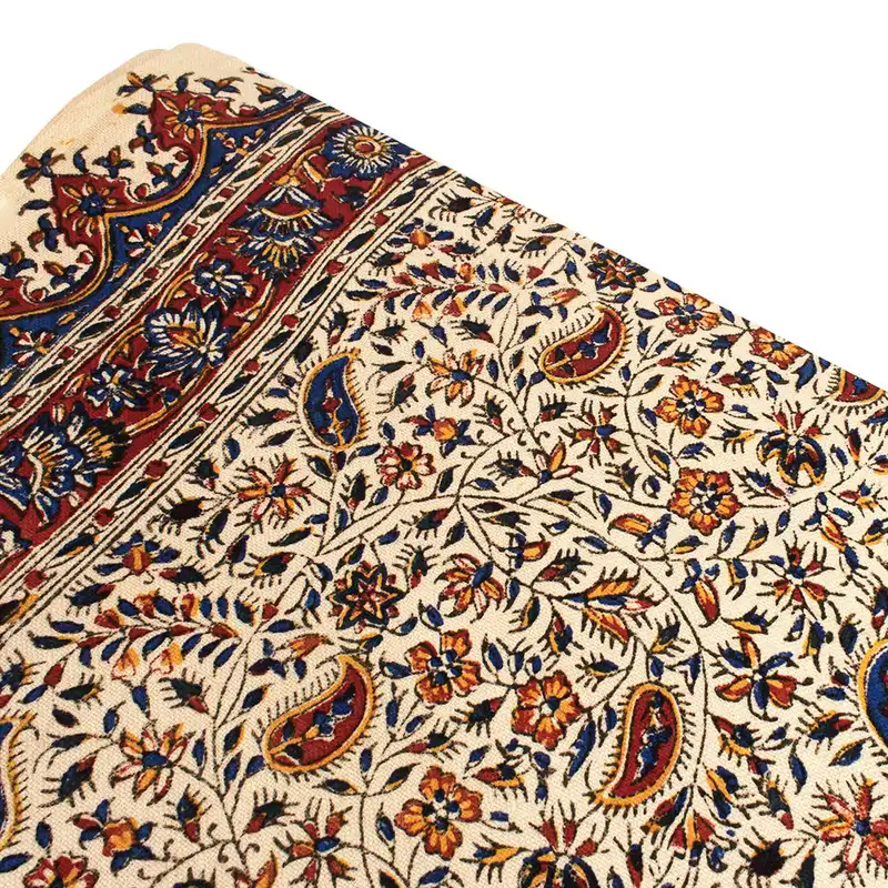 سفره قلمکار طرح گل و بوته سنتی کد 100200-1