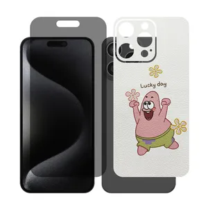 Glass Together model privacy screen protector Suitable for Apple iPhone 16 Pro Max mobile phone with back cover sticker