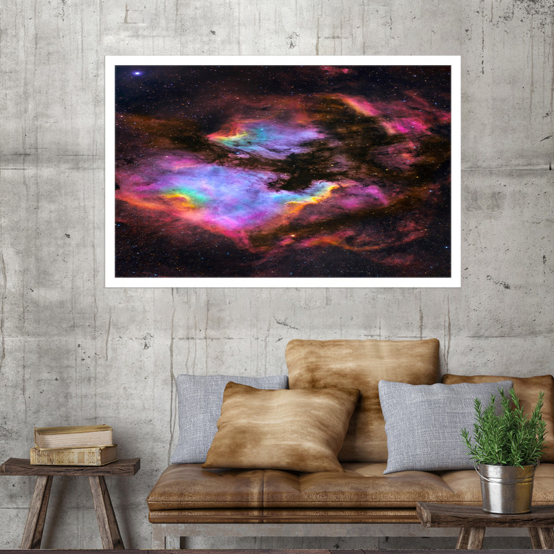 تابلو نوری بکلیت طرح فضا سحابی نجومی مدل W-MO1727