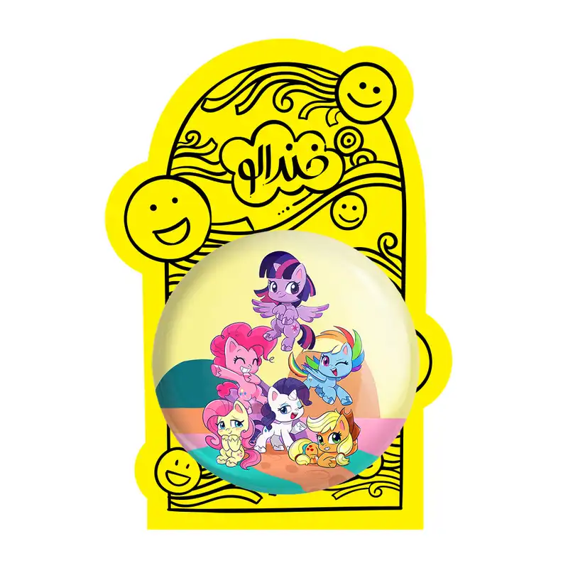 آینه جیبی خندالو طرح اسب پونی مدل تاشو کد 24842