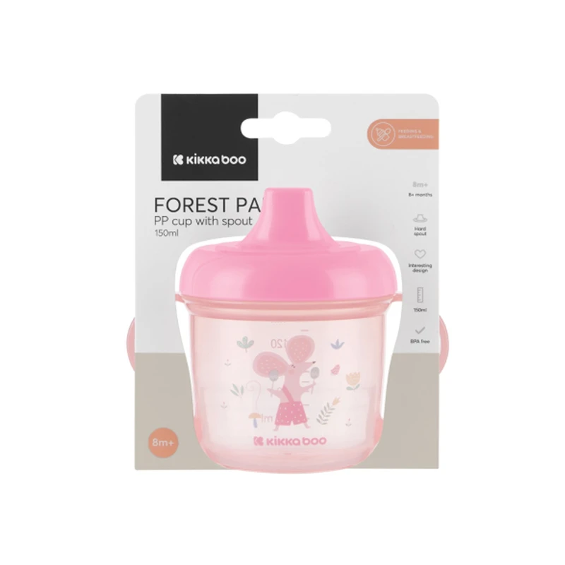 لیوان آبمیوه خوری کیکابو مدل Forest party موش ظرفیت 150 میلی لیتر