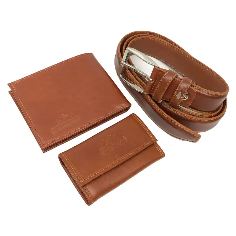 ست هدیه مردانه سرزمین چرم مدل 111022