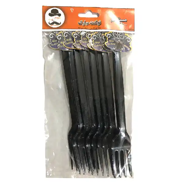 چنگال یکبار مصرف مستر تم مدل هری پاتر پلاس بسته 20 عددی