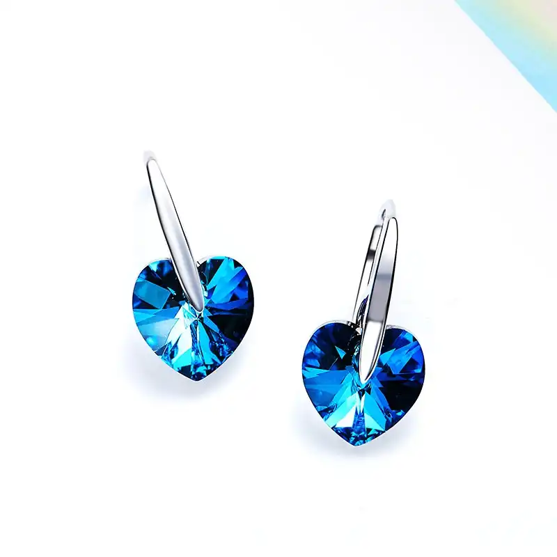 گوشواره نقره زنانه شهر جواهر مدل SJ-GE004