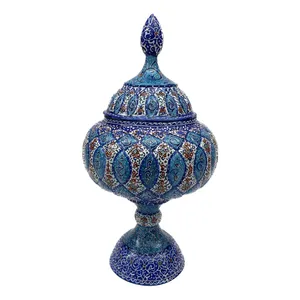شکلات خوری میناکاری مدل پایه دار